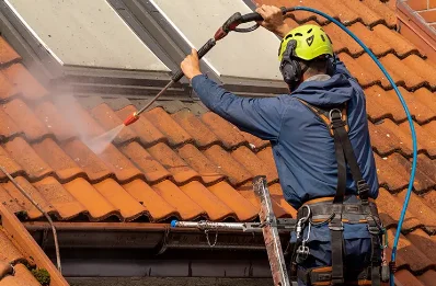 Démoussage et hydrofuge de toiture à Lacarre